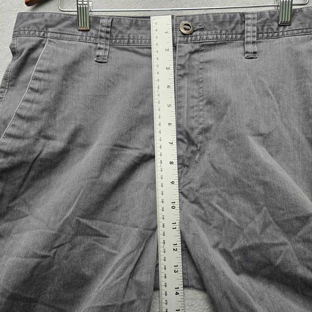 Volcom Men Shorts 36 Gray Embroidered Chino Twill 11